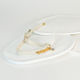 Christening Witness Bracelets Mom Godmother Ecru Lace Strass White Feathers Gold Details