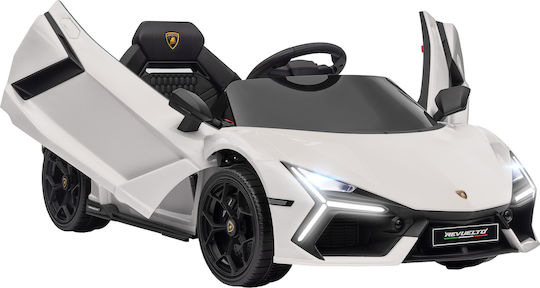 Electric One-Seater Car with Remote Control Licensed 12 Volt White