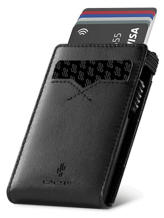 Portofel Bărbați Cu RFID Negru