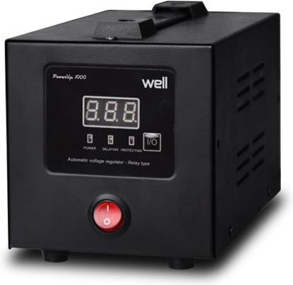 Avr-1000va Well Digital Powerup Lcd Display Black Avr-rel-powerup1000-wl