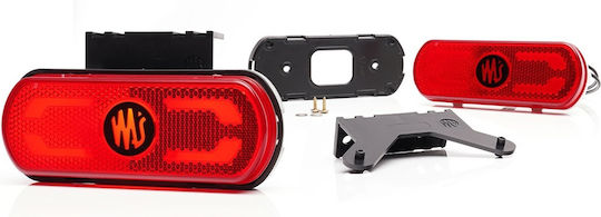 Lumină de poziție LED 1599 W240 12v-24v Roșu Was