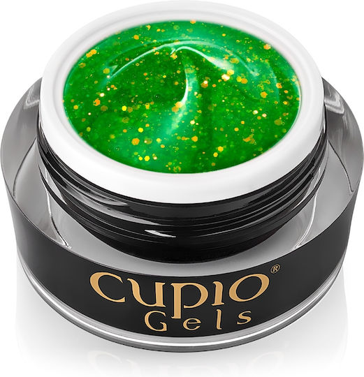 Cupio Glitter Neon Builder Nail Gel Green Apple 15ml