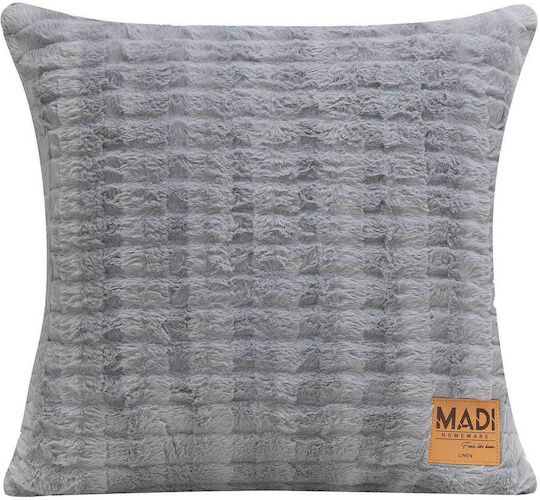 Madi Madi Sofa Cushion Rays Furry Grey 45x45cm
