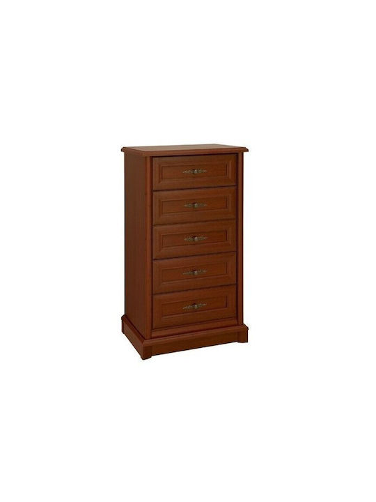 Comoda pentru Dormitor din Lemn & Metal Boston C105 Brown 62x45x109buc