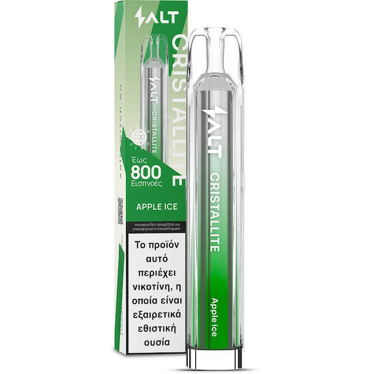 Salt Cristallite Țigară Electronică de unică folosință 800 Inhalări Apple Ice 2ml 20mg