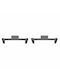 Replacement Metal Strap 22mm Band for Xiaomi Redmi Watch 4 Set of 2 Pieces Black