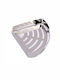 Domistyle Colțar Montat pe perete Raft Baie Metal Argintie