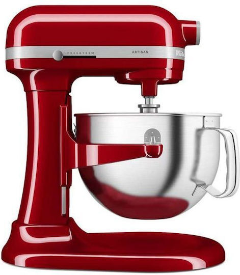 Kitchenaid Artisan 5KSM60SPXEER Κουζινομηχανή 375W με Ανοξείδωτο Κάδο 8lt