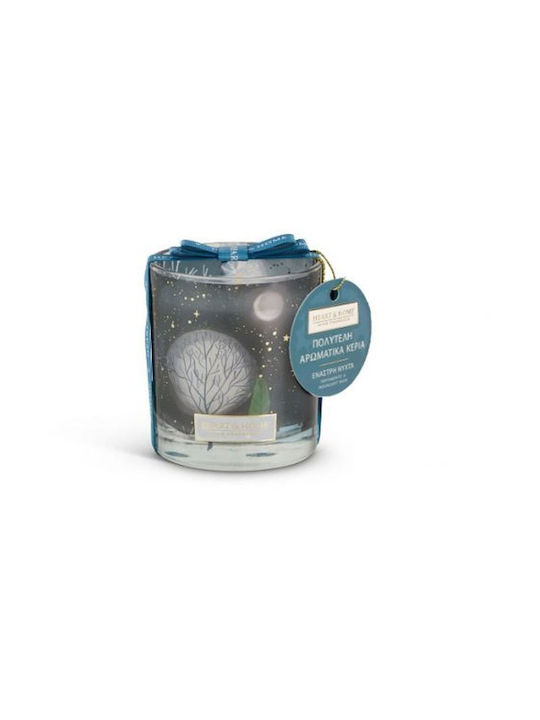 Heart & Home Aromatisches Soja-Kerze Sternenklare Nacht in Glas 200g