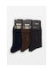 K Socks Ανδρικές Κάλτσες Μπλε Ραφ 3Pack