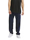 Identity Sweatpants with Elastic Navy Blue