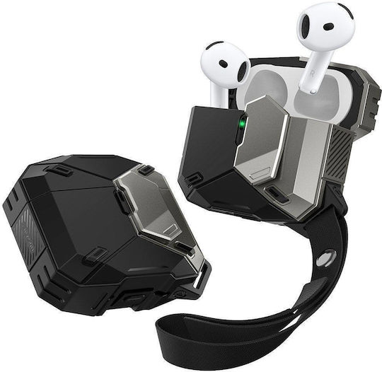 Supcase Husă în culoarea Negru pentru Apple AirPods 4