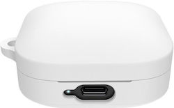 Husă de protecție din silicon pentru căști Xiaomi Redmi Buds 6 Active, albă