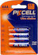 Pkcell Ultra Baterii Alcaline AAA 1.5V 4buc