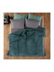 Kentia Duvet Cover Queen 240x260cm Notturno Petrol Blue 730 GSMGsm