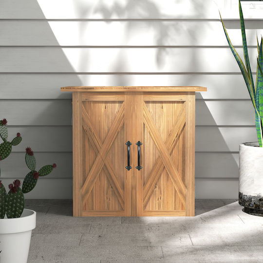 Wooden Garden Shed L0.77xW0.55xH0.72m
