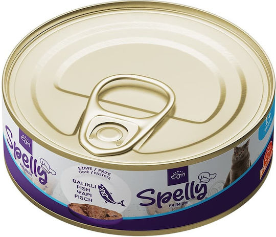 Spelly Nassfutter für Erwachsene Katzen in Dose mit Fisch 100gr