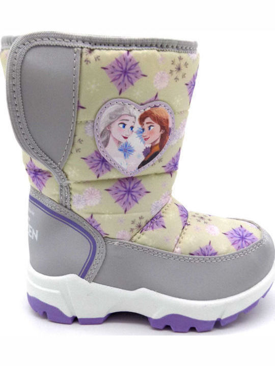 Frozen Ghete de Zăpadă Copii cu Velcro Argintiu