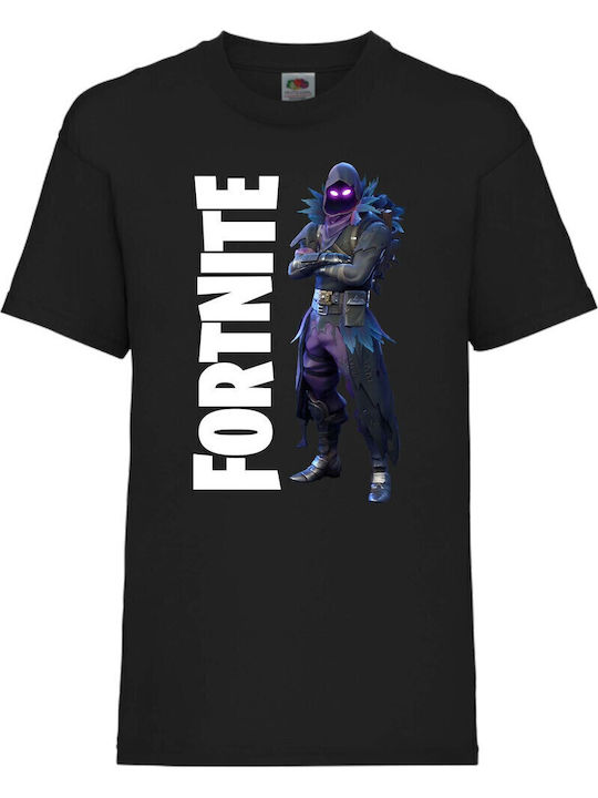 Kinder T-Shirt Epic Games Tralala Battle Royale Fortnite Rabe Schwarz