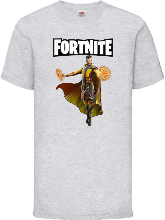 Детска тениска Epic Games Tralala Battle Royale Fortnite Dr Strange Ярко сиво