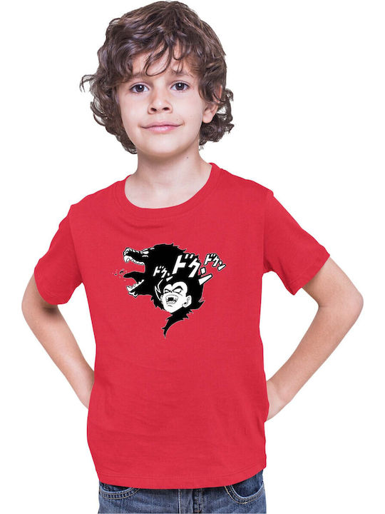 Kinder T-Shirt Dragon Ball Z Tralala Vegeta Beast 01 Rot
