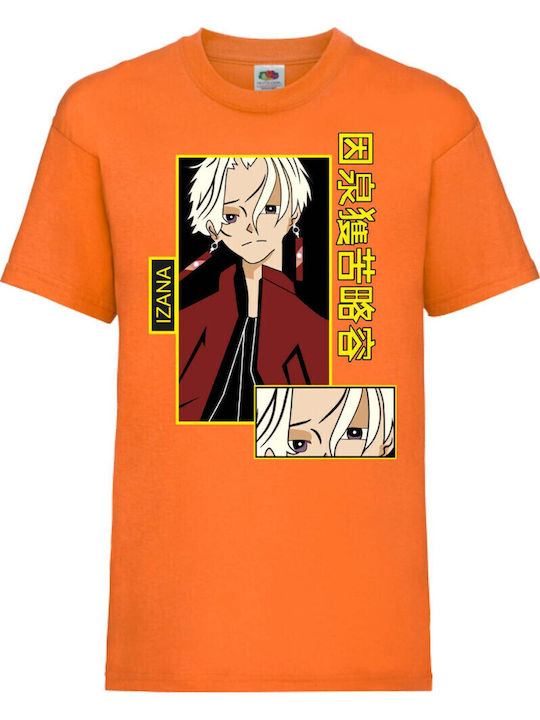 Kid T-shirt Tralala Tokyo Revengers Izana Orange