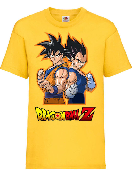 Kinder T-Shirt Japan Animation Tralala Dragon Ball Z 01 Gelb