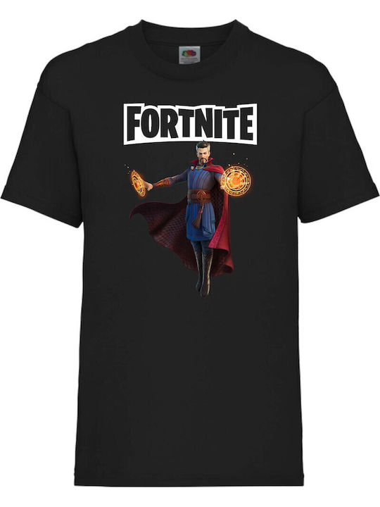 Детска тениска Epic Games Tralala Battle Royale Fortnite Dr Strange Черна