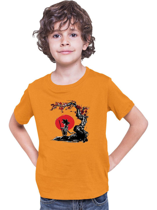 Детска тениска Dragon Ball Z Tralala Goku Япони...