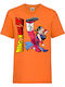 Tricou pentru copii Japonia Animație Tralala Dragon Ball Z 02 Portocaliu