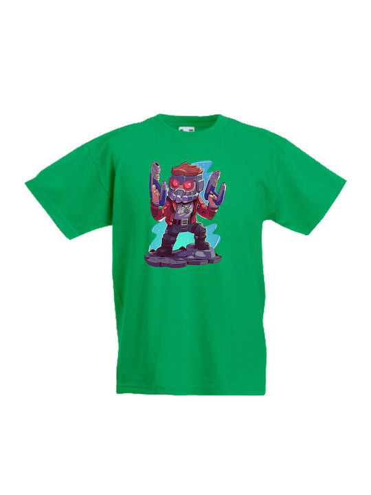 Kinder T-Shirt Marvel Avengers Tralala Marvel Star Lord Grün