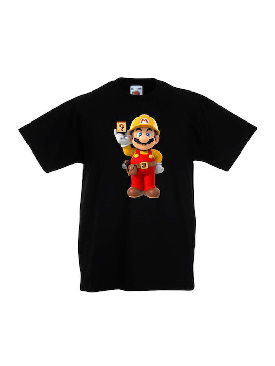 Kinder T-Shirt Tralala Super Mario 16 Schwarz