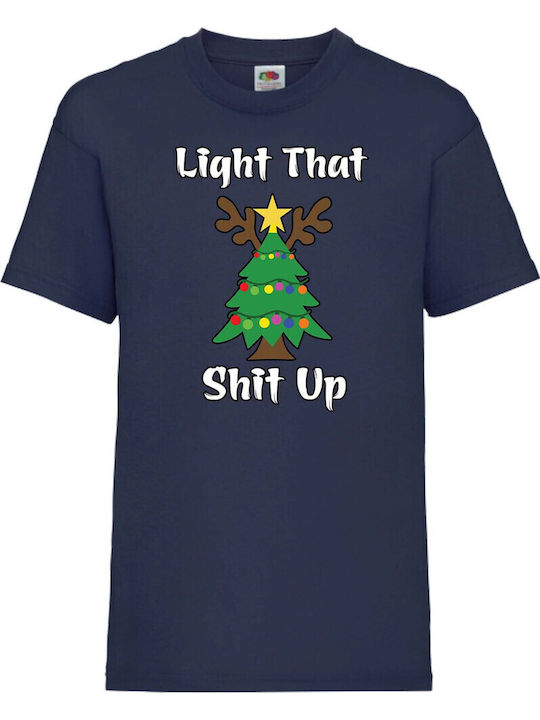 Tricou Copii Tralala Light That Sh*t Up Bleumarin
