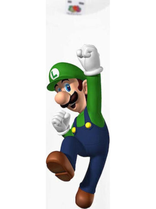 Kinder T-Shirt Tralala Super Mario Luigi Weiß