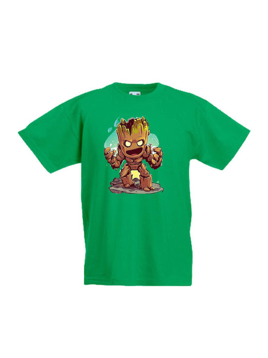 Kinder T-Shirt Marvel Avengers Tralala Marvel Groot 2 Grün