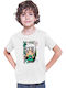 Детска тениска Demon Slayer Kimetsu No Yaiba Tralala Chibi Tengen Uzui Бяла