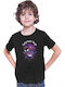 Kid T-shirt Japan Anime Manga Tralala Pokemon Gengar Black