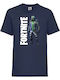 Kinder T-Shirt Epic Games Tralala Battle Royale Fortnite Archetyp Marineblau