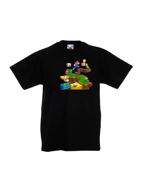 Детска тениска Tralala Super Mario Game Scene ч...