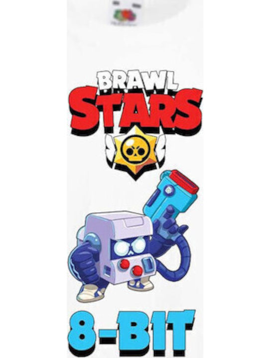 Kid T-shirt Tralala Brawl Stars 8-bit White