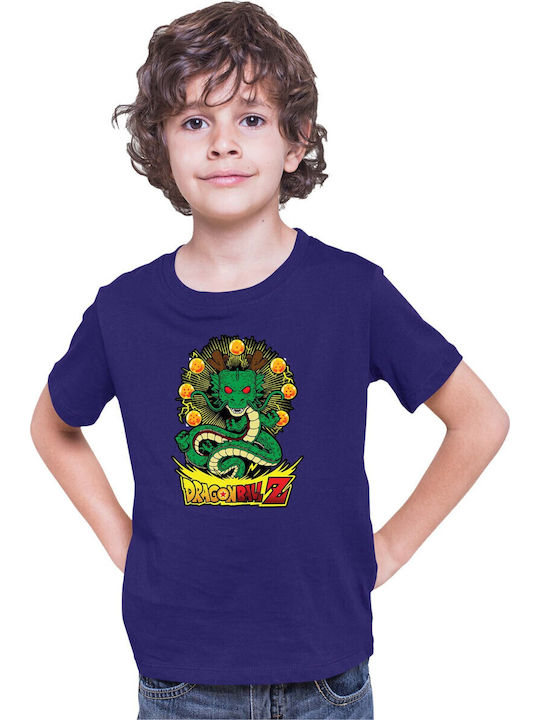Tricou pentru copii Dragon Ball Z Tralala Shenron 03 Bleumarin