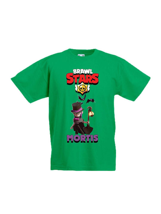 Kinder T-Shirt Tralala Brawl Stars Mortis 2 Grün