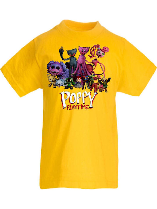 Kinder T-Shirt Poppy Playtime Tralala Gelb