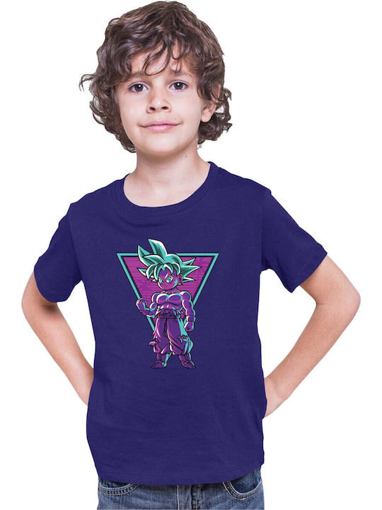 Kid T-shirt Dragon Ball Z Tralala Retro Goku Chibi Navy