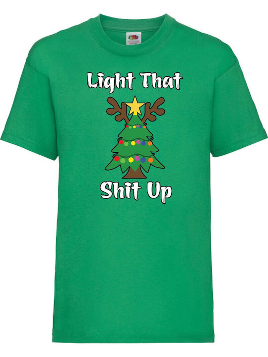 Tricou Copii Tralala Light That Sh*t Up Verde