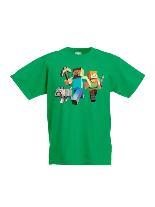 Kinder T-Shirt Tralala Minecraft 1 Grün