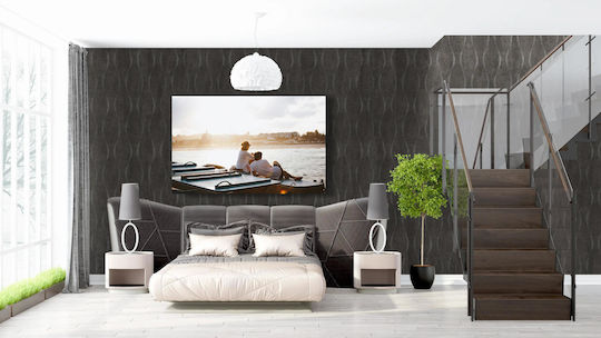 Painting Couple Relaxing By Sea At Sunset 150x100