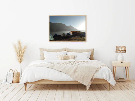 Tabloul Camping în Munte la Răsărit 120x80