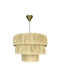 Klikareto Pendant Light with Rope for Socket E27 50x50x40cm