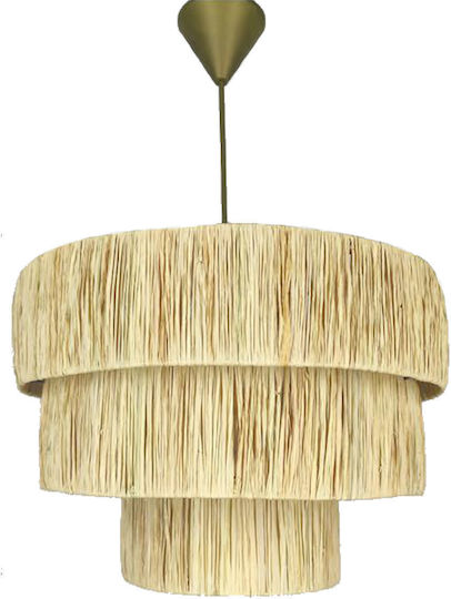 Klikareto Pendant Light with Rope for Socket E27 50x50x40cm